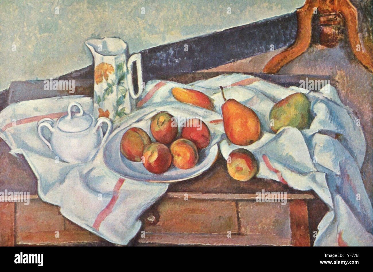 Paul Cézanne - ancora vita con zucchero 1890 Foto Stock