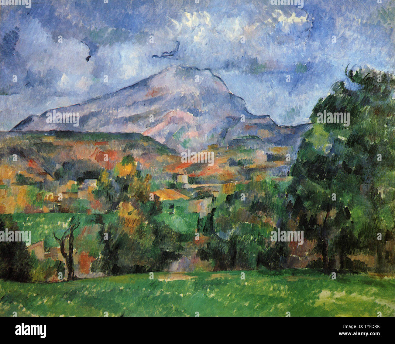 Paul Cézanne - monte Sainte Victoire 1 C 1890 Foto Stock