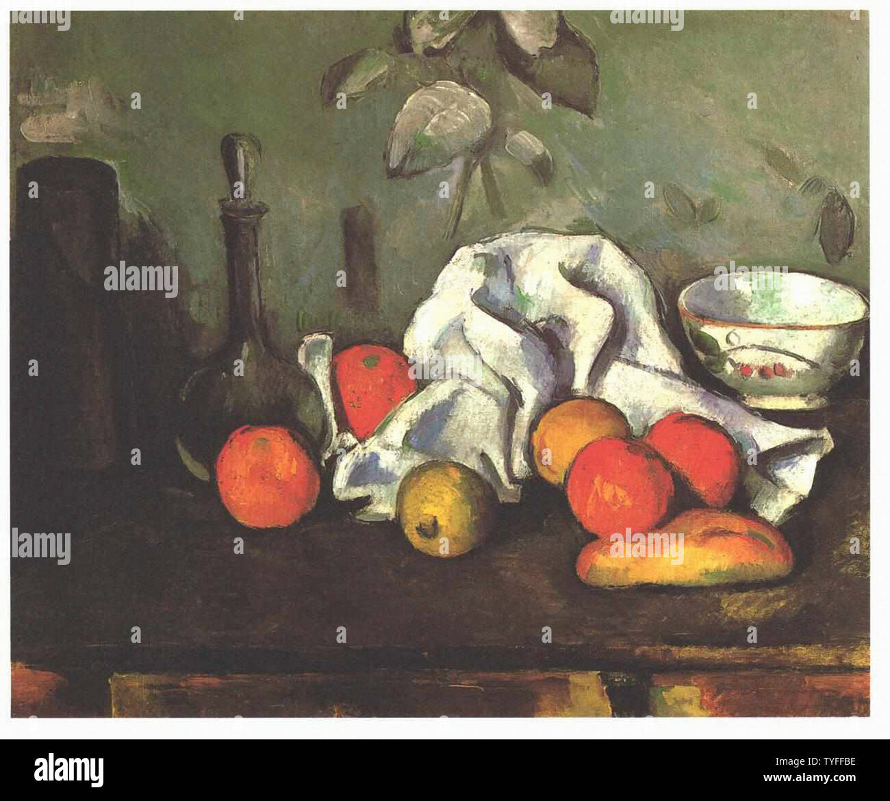 Paul Cézanne - Natura morta con la frutta 1880 Foto Stock