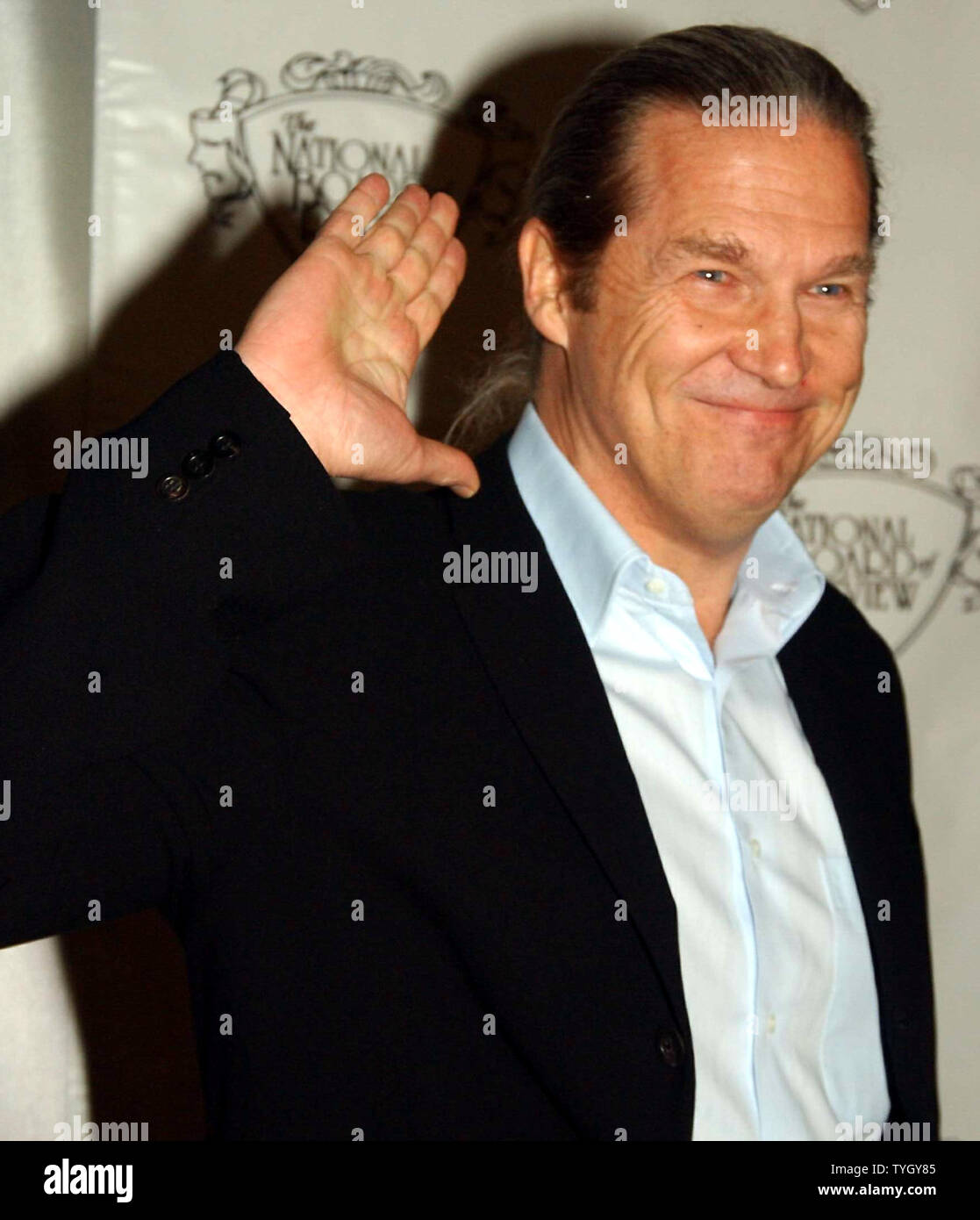 Attore Jeff Bridges assiste il National Board of Review 2004 Awards Gala a New York il 1/11/05. Ponti fu onorato con "carriera" Achievement Award per il suo lavoro nel film. (UPI foto/Ezio Petersen) Foto Stock