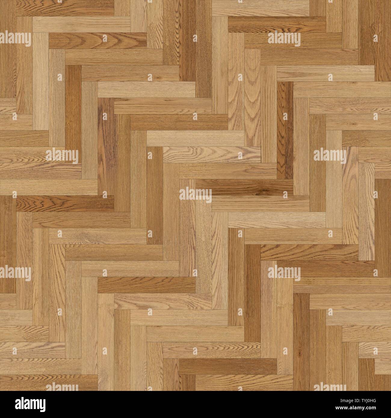 Seamless legno parquet a spina di pesce di texture marrone chiaro Foto Stock