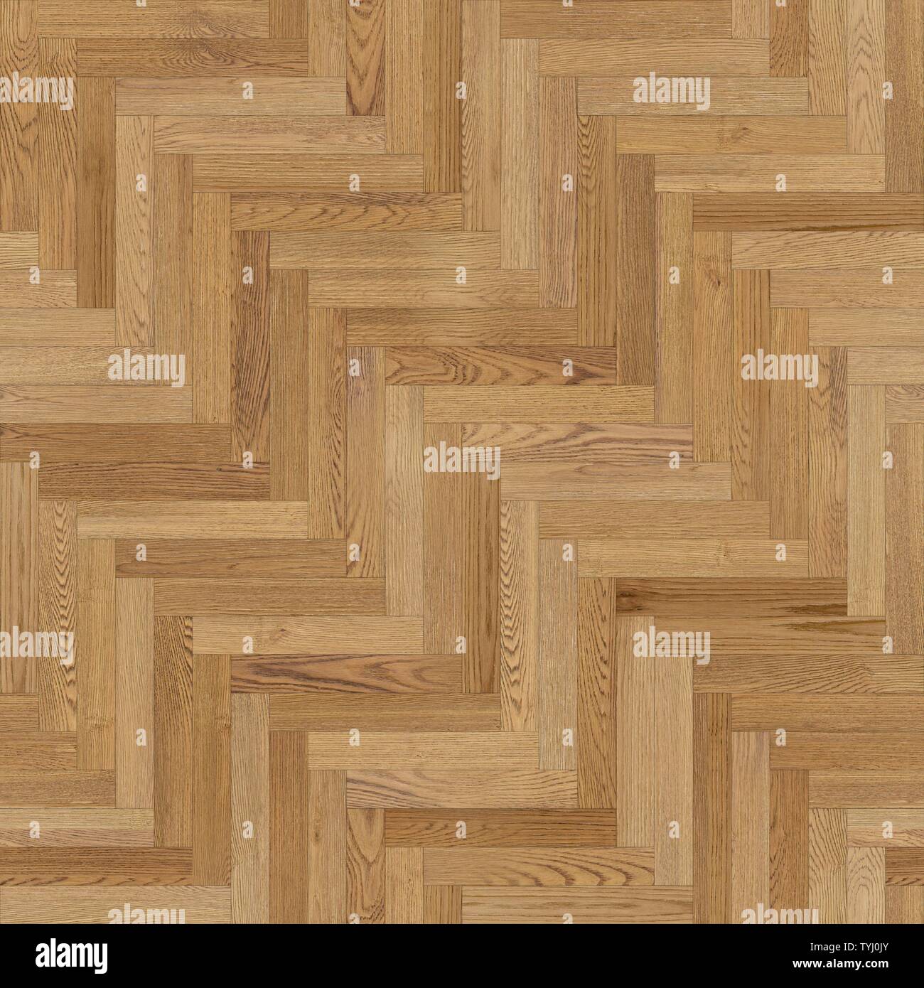 Seamless legno parquet a spina di pesce di texture marrone chiaro Foto Stock