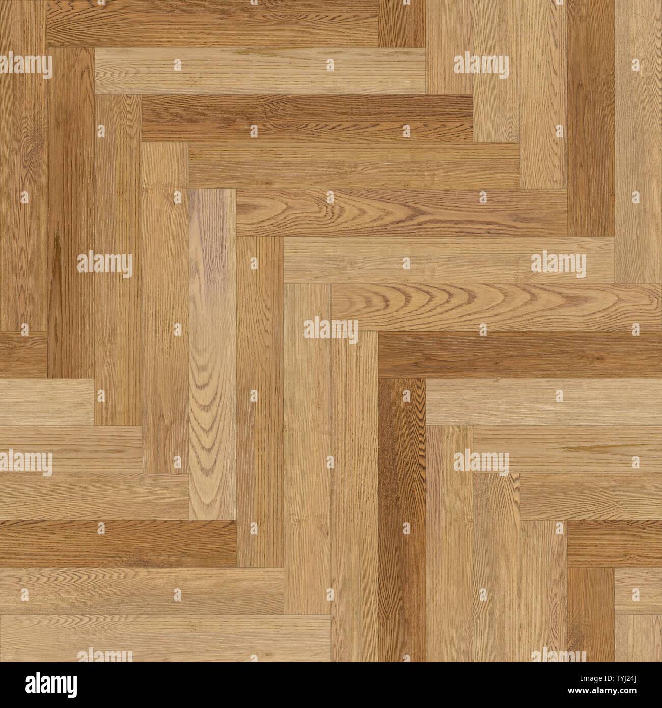 Seamless legno parquet a spina di pesce di texture marrone chiaro Foto Stock