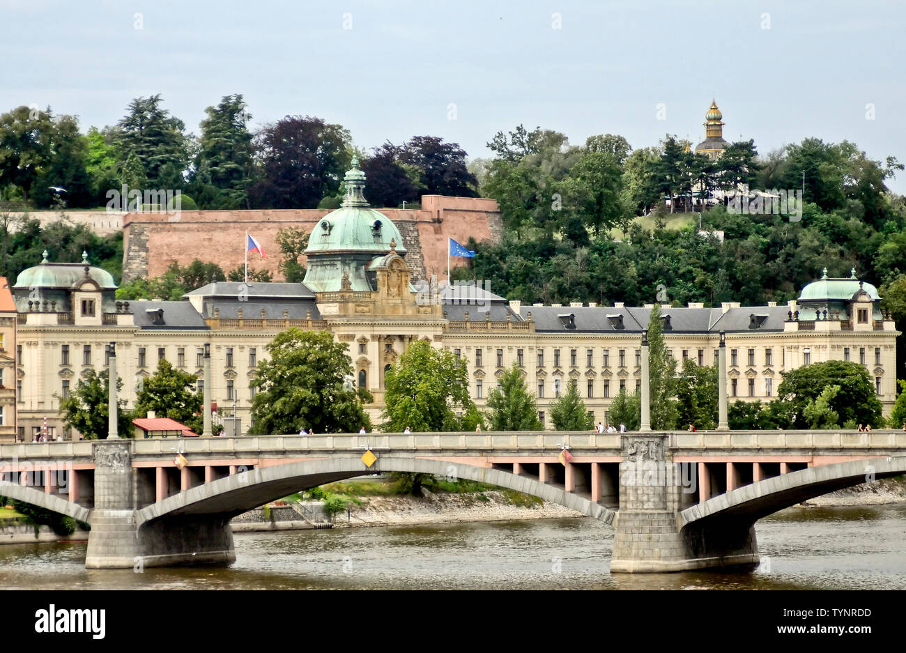Mánes ponte (Manesuv Most), Praga, Repubblica Ceca Foto Stock