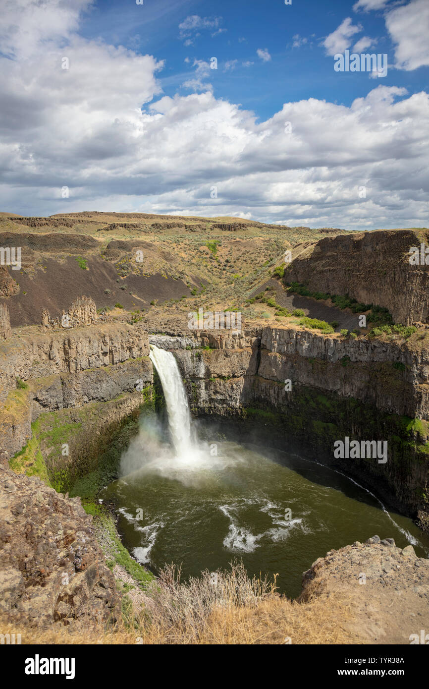 Palouse Falls, Palouse River, vicino a Snake River, a sud-est dello Stato di Washington, USA Foto Stock
