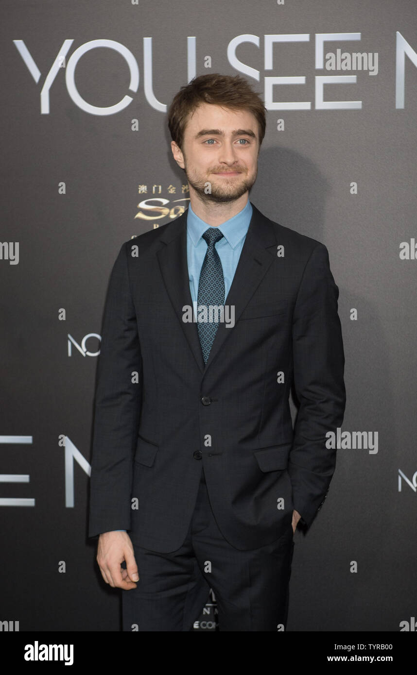 Daniel Radcliffe arriva al "Ora mi vedi 2' premiere mondiale, lunedì, 6 giugno 2016 a New York City. Foto di Bryan R. Smith/UPI Foto Stock