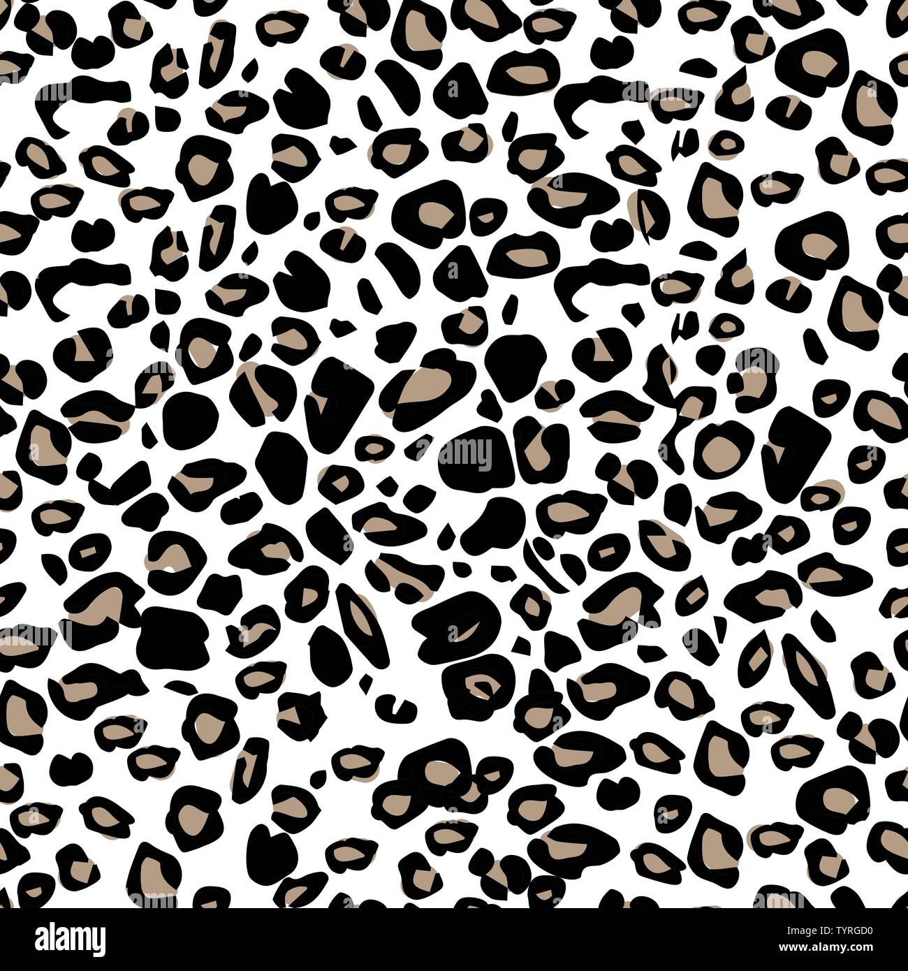 Stampa animale leopard. Moda modello elegante con un ghepardo, panther ornamento. Wild sfondo per i tessili, packaging design. eps10 Illustrazione Vettoriale