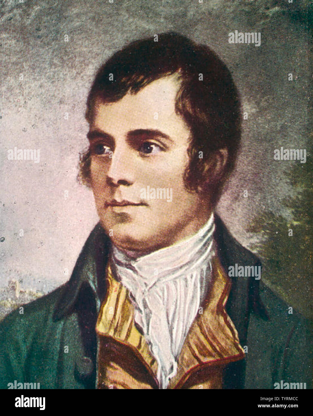 ROBERT BURNS (1759-1796) poeta scozzese nel 1787 Foto Stock