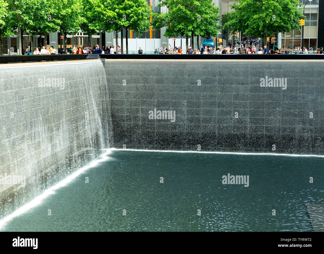 World Trade Center 9/11 Memorial, Manhattan New York, NY, Stati Uniti d'America, America. Foto Stock