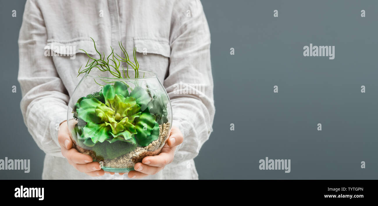 Home verde. Fare il vostro proprio concetto di giardino Foto Stock