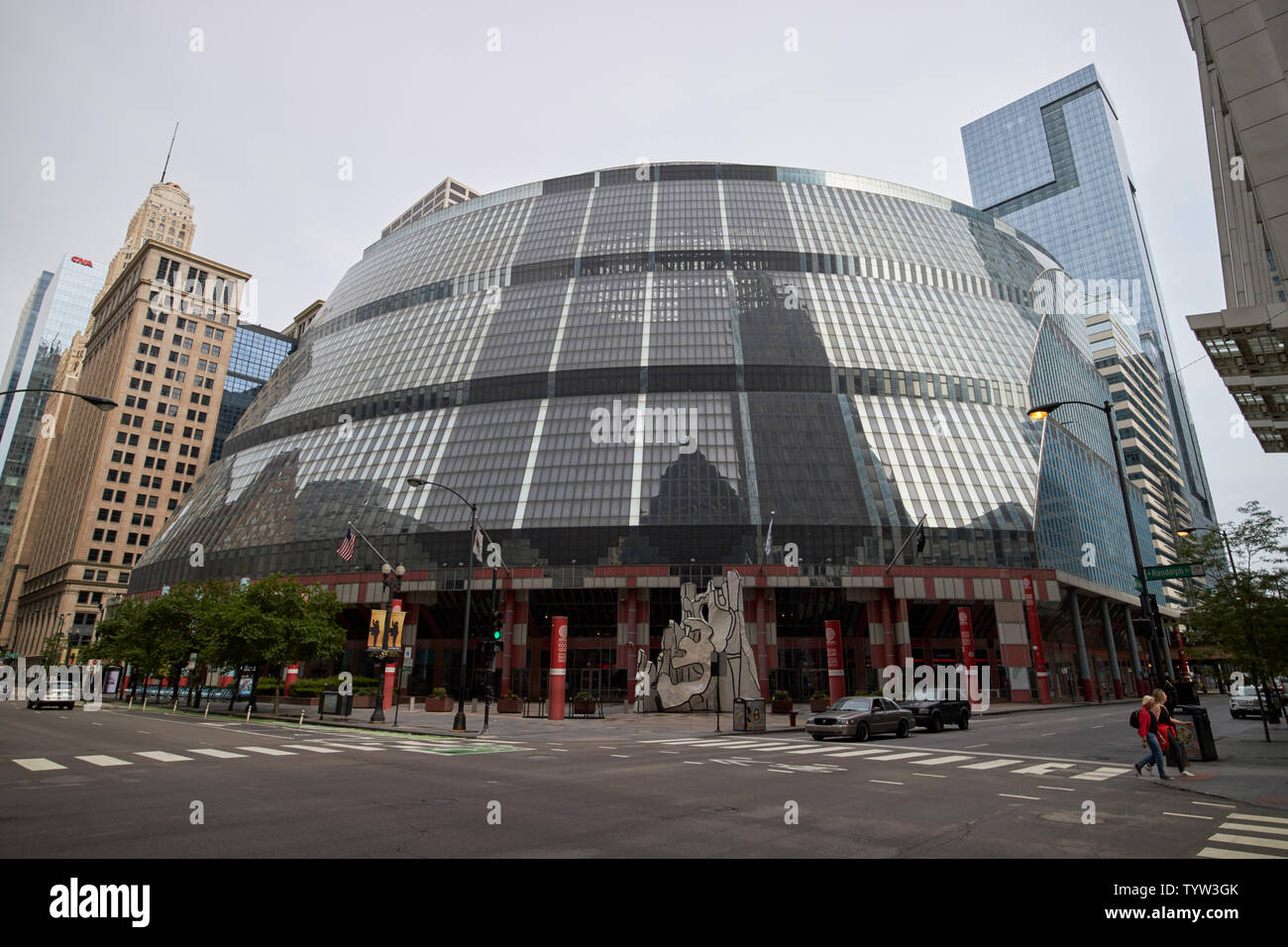 Il James R. Thompson Center Chicago IL USA Foto Stock