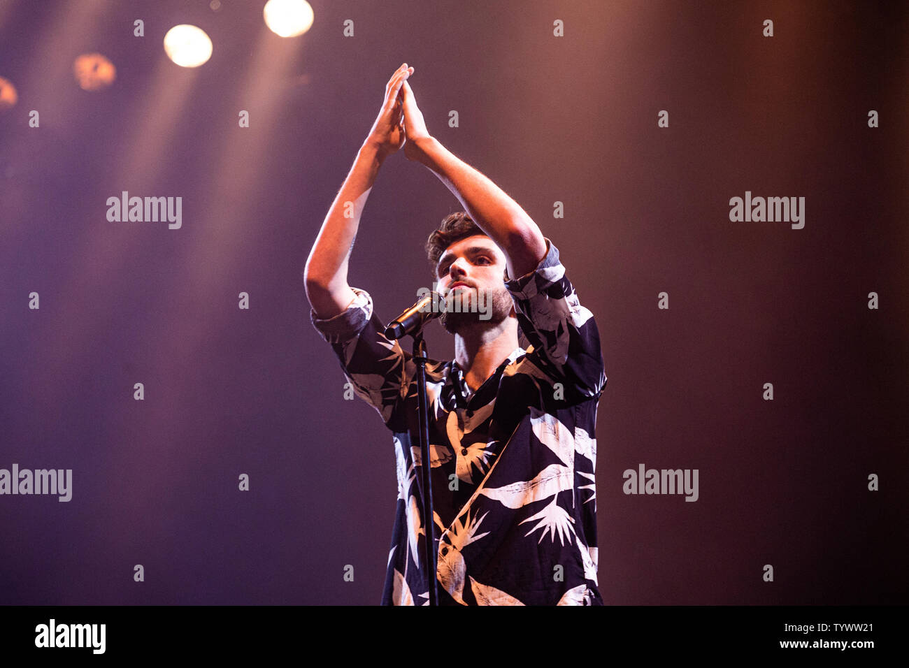 Landgraaf, Paesi Bassi 10 giugno 2019 Duncan Laurence esegue live at Pinkpop Festival 2019 © Roberto Finizio/ Alamy Foto Stock