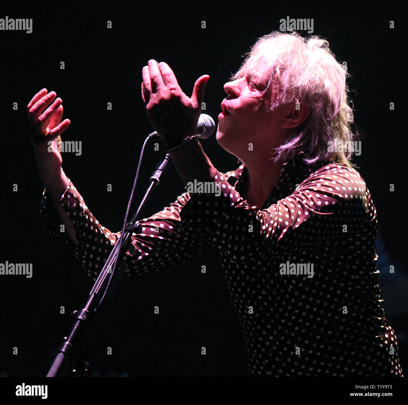 Bob Geldof esegue in concerto presso il Cafe de la Danse a Parigi il 6 maggio 2011. UPI/David Silpa Foto Stock