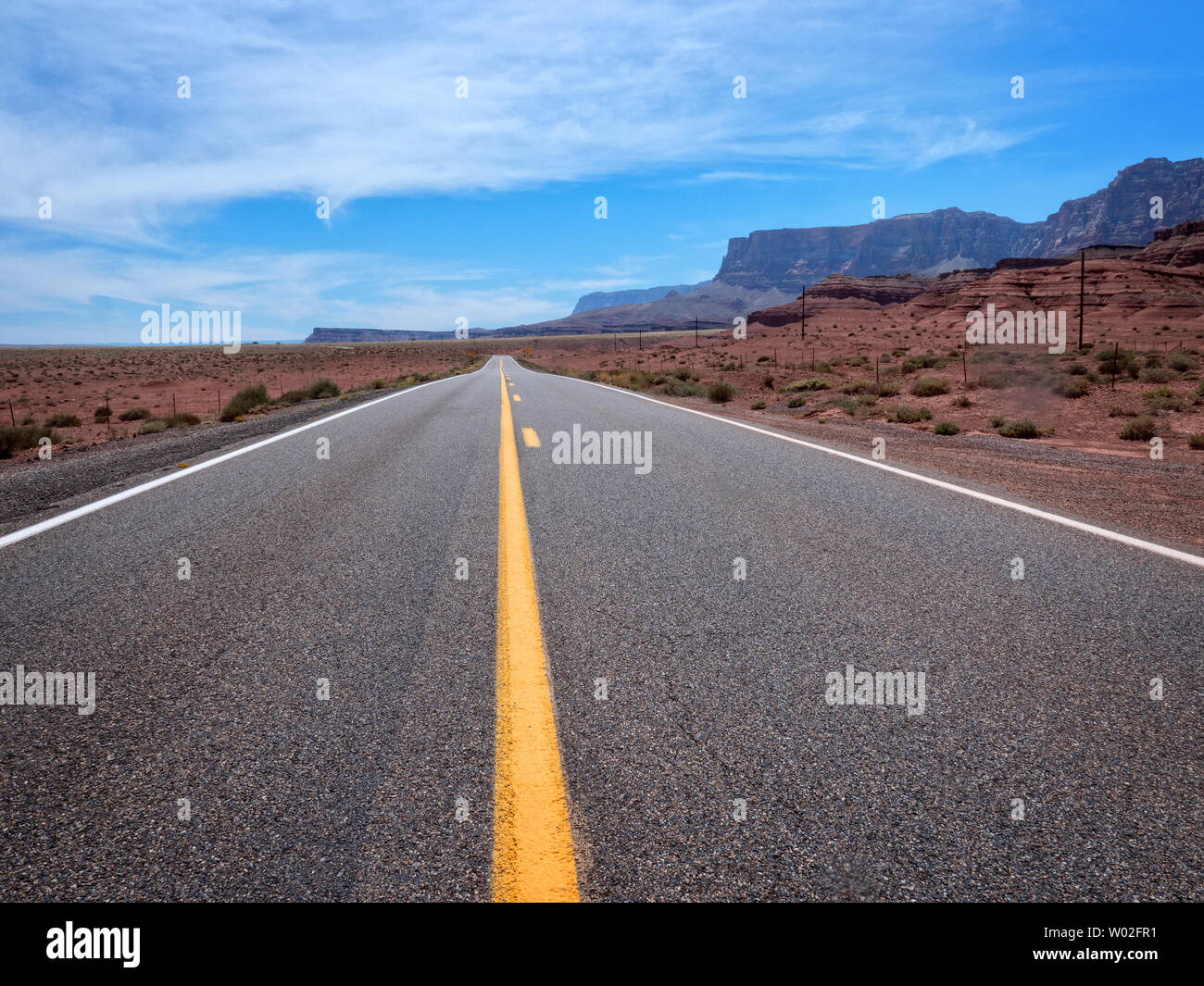 HWY 89A Arizona dal Vermillion Cliffs. Foto Stock