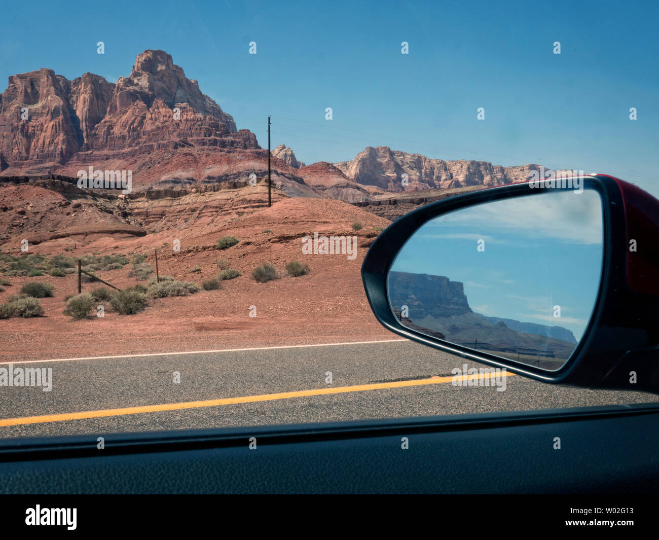 HWY 89A Arizona dal Vermillion Cliffs. Foto Stock