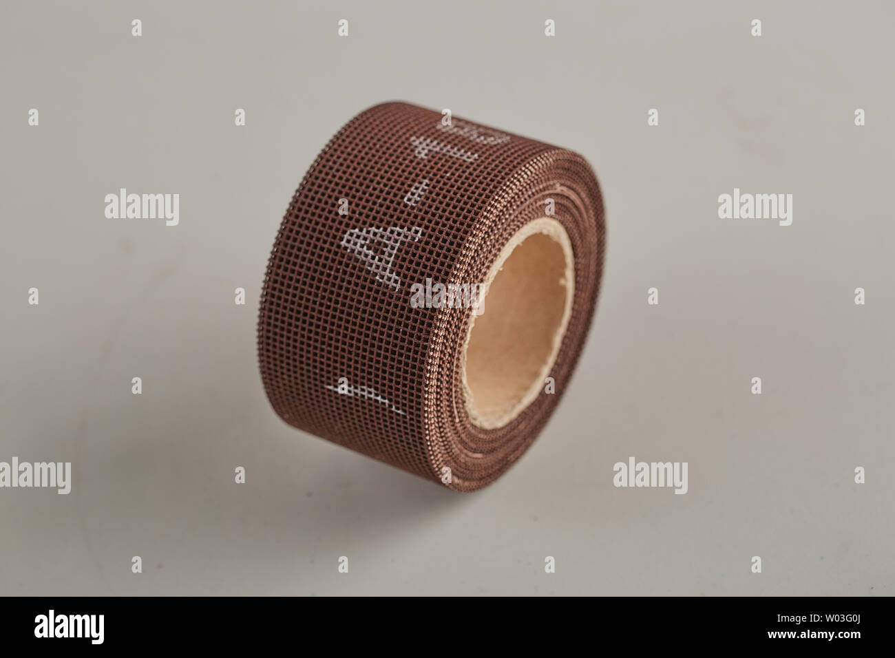 Sabbia griglia panno in poliestere carburo di silicio allumina Foto Stock