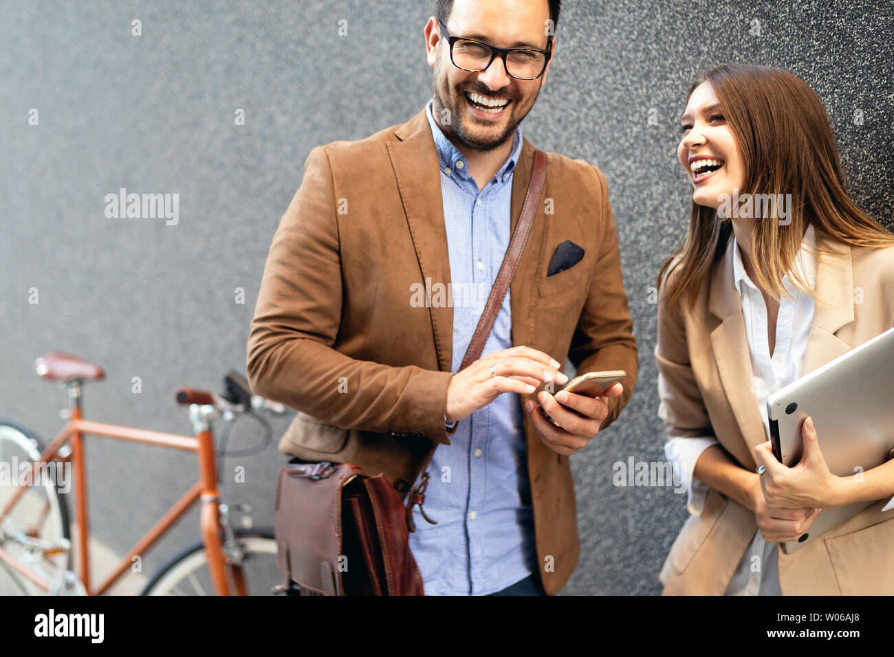 Il team di Business dispositivo digitale tecnologia concetto di collegamento Foto Stock