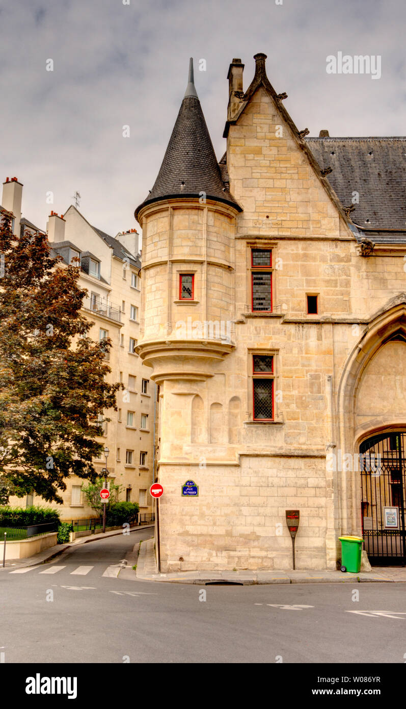 Quartiere di Le Marais, Parigi Foto Stock