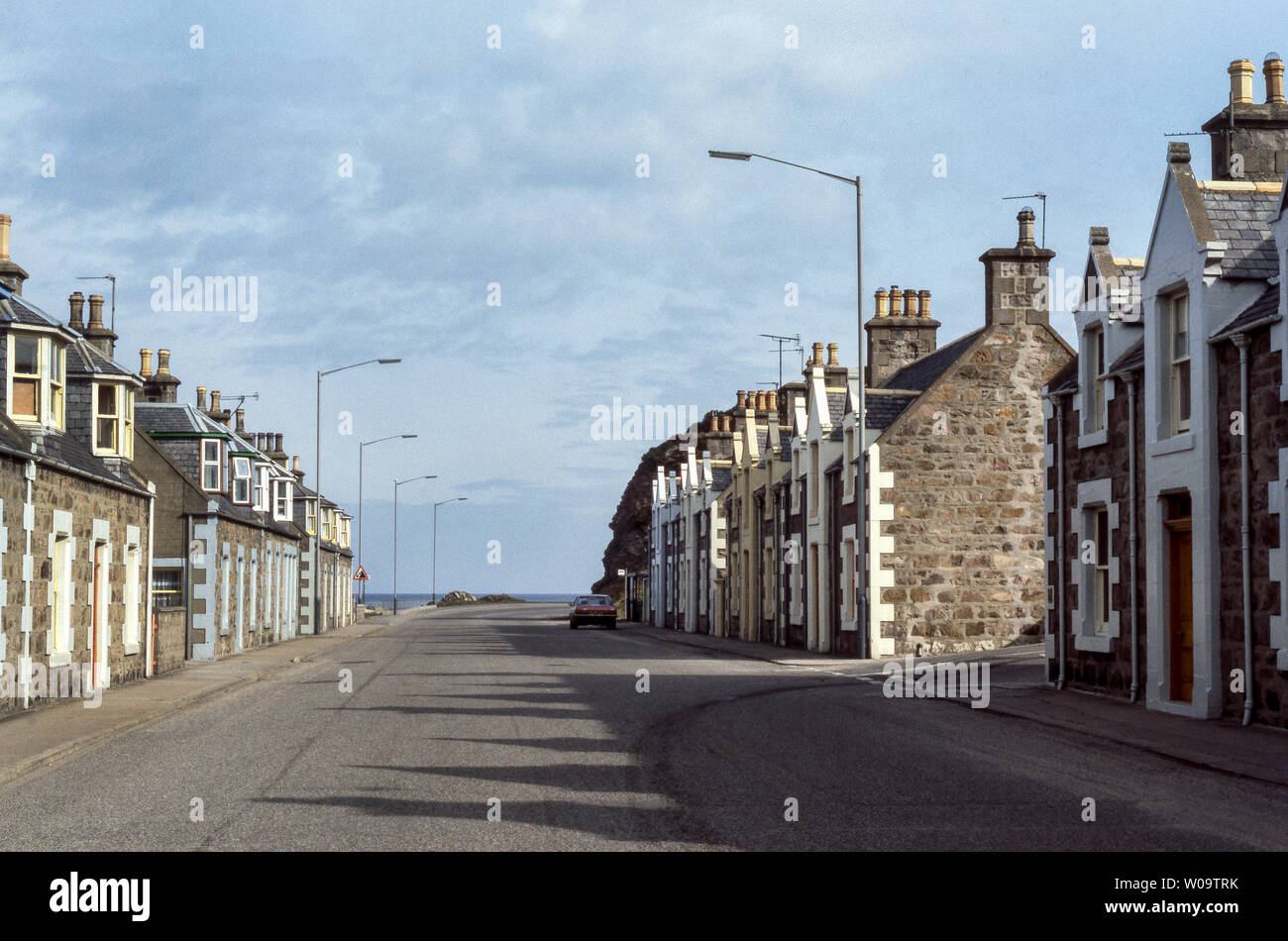 La Scozia. Reidhaven Street nella città di Buckie in Banffshire. Buckie giace sul Moray Firth litorale ovvero la costa est. Foto Stock La Scozia. Reidhaven Street nella città di Buckie in Banffshire. Buckie giace sul Moray Firth litorale ovvero la costa est. Foto Stock