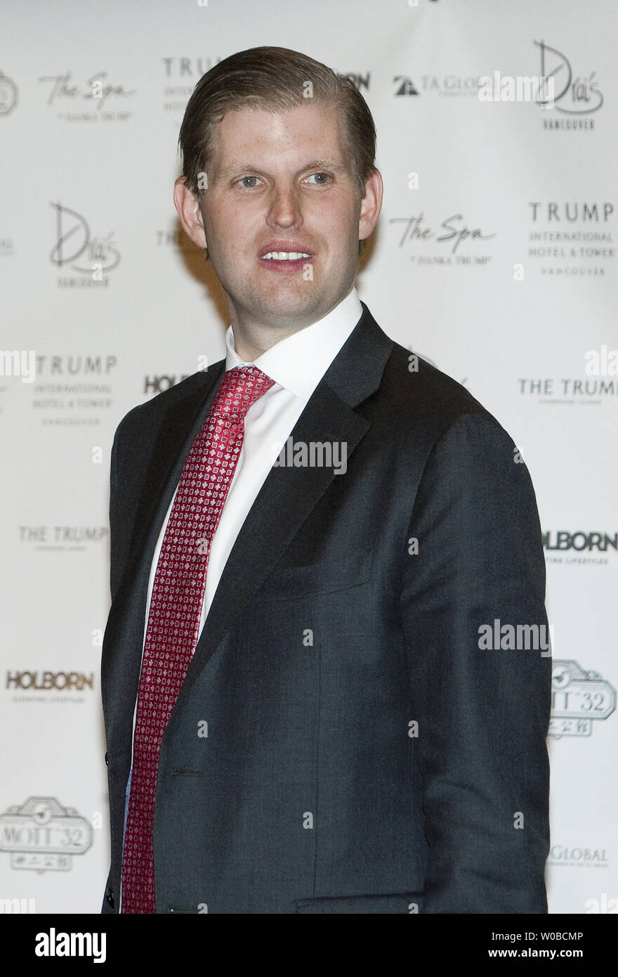Eric Trump celebra il ufficiale di inaugurazione del lusso da $360 milioni di Trump International Hotel and Tower a 1161 Georgia Street nel centro cittadino di Vancouver, British Columbia, 28 febbraio 2017. Questa sarà la seconda Trump Hotel albergo in Canada. UPI /Heinz Ruckemann Foto Stock