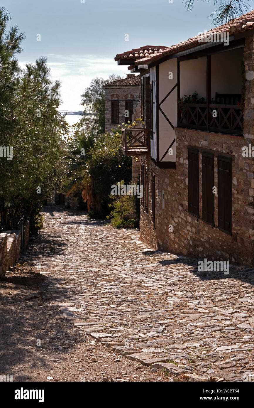 In Doganbey° Soke Aydin. La storia risale a tempi molto antichi. Gli abitanti di un villaggio greco hanno posto in questo villaggio. Ma essi hanno lasciato nel 1924 a causa di po Foto Stock