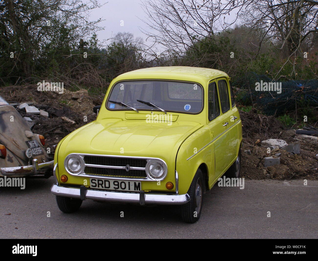 Renault 4 su Hartley Wintney Car Show Marzo 2019 Foto Stock