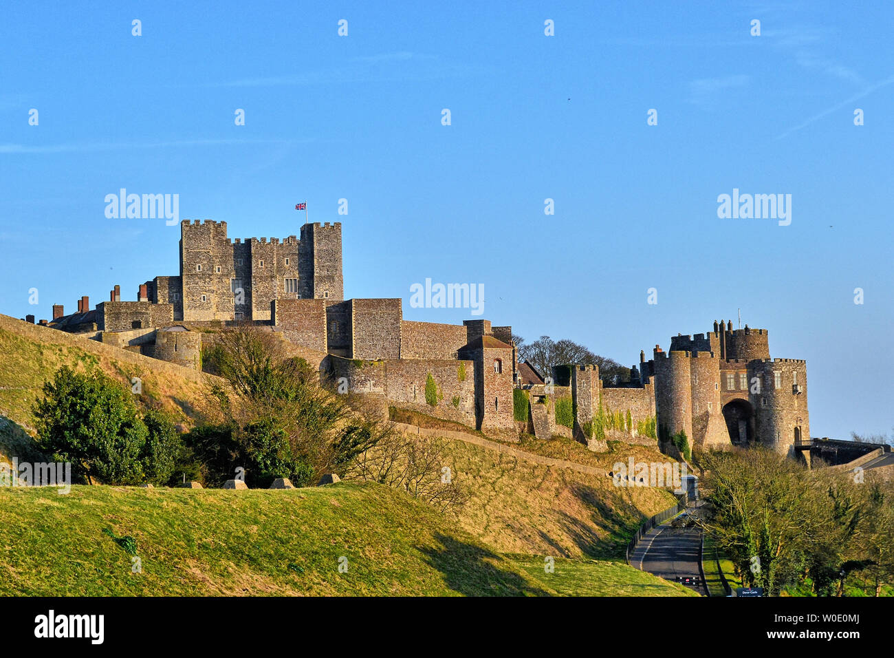 Il castello di Dover, Dover, Kent, Regno Unito Foto Stock