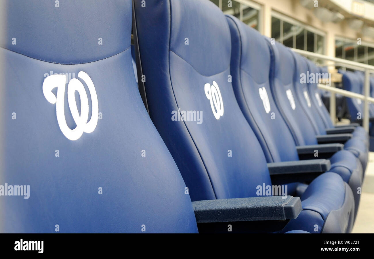 Presidente del Club posti di livello sono visibili presso il Washington cittadini quasi completato il nuovo stadio, Cittadini Park, a Washington il 22 marzo 2008. Lo stadio ha ospitato un collegio di baseball gioco tra la George Washington University e San Giuseppe università. Ai cittadini di aprire loro stagione a cittadini Park a marzo 30 contro Atlanta Braves. (UPI foto/Kevin Dietsch) Foto Stock