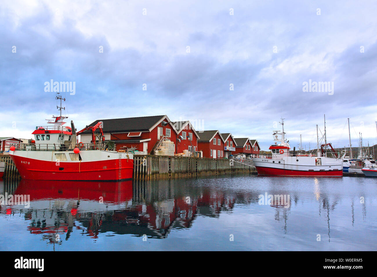 L'Europa, Norvegia, Nordland, Bodo.Fishboats, bodo Harbour Foto Stock