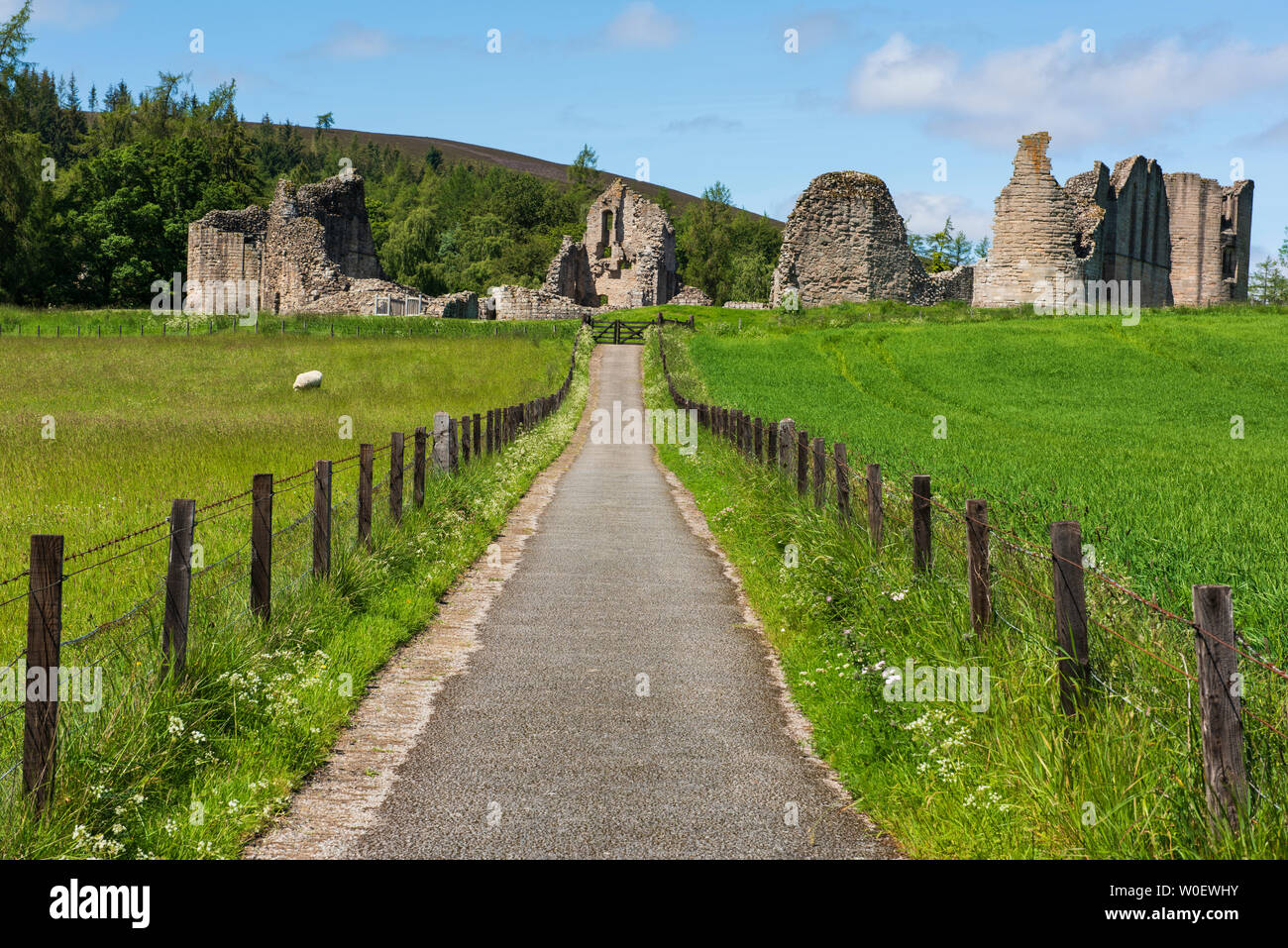 Kildrummy Castle, Aberdeenshire, Scozia. Foto Stock
