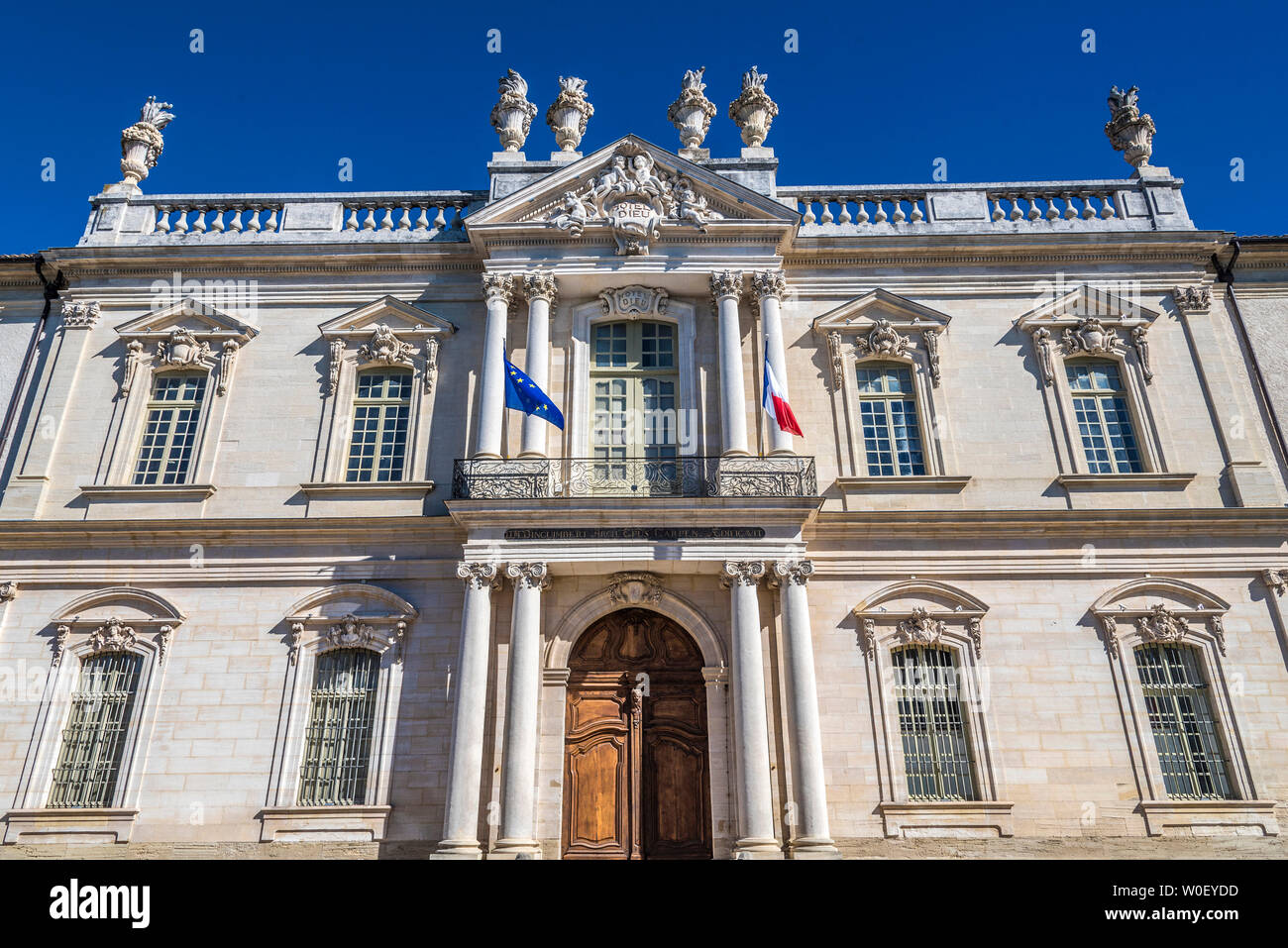 Francia, Vaucluse, Carpentras vecchio Hôtel-Dieu (XVIII secolo), ora Bibliothèque Musée Inguimbertine Inguimbertine (Biblioteca) Foto Stock
