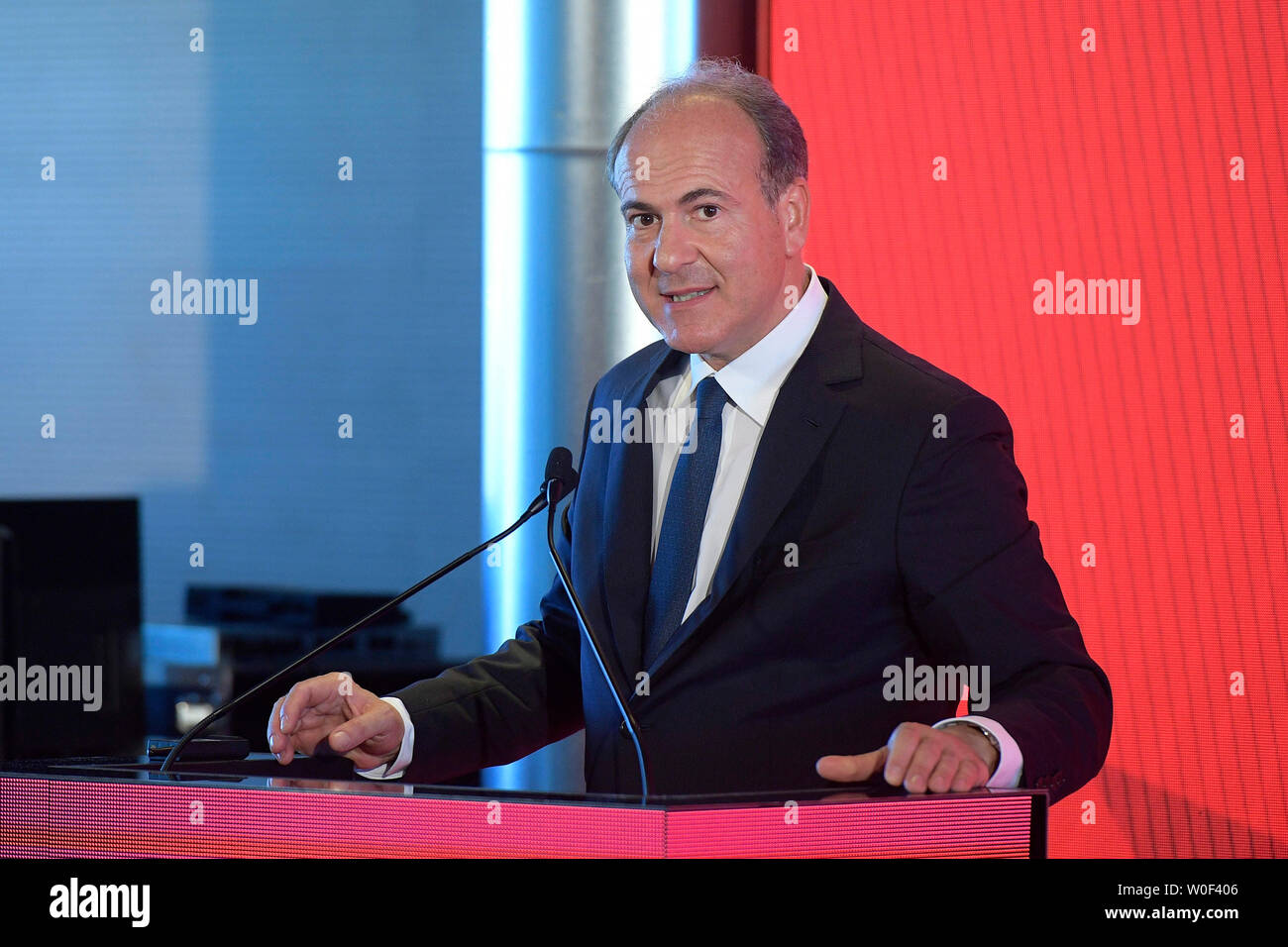 Gianfranco Battisti durante la presentazione del piano per lo sviluppo del turismo in Italia da FS (Luigi Mistrulli/fotogramma, Roma - 2019-06-27) p.s. la foto e' utilizzabile nel rispetto del contesto in cui e' stata scattata, e senza intento diffamatorio del decoro delle persone rappresentate Foto Stock