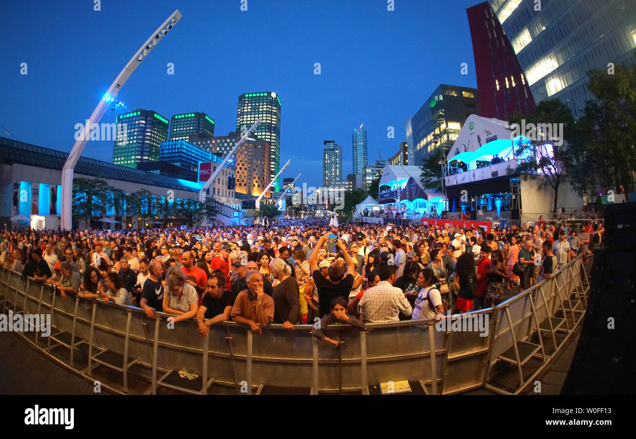 Montreal, Canada,26 giugno 2019.apertura notturna del Montreal Jazz Festival di Montreal, Quebec, Canada.Credit:Mario Beauregard/Alamy Live News Foto Stock