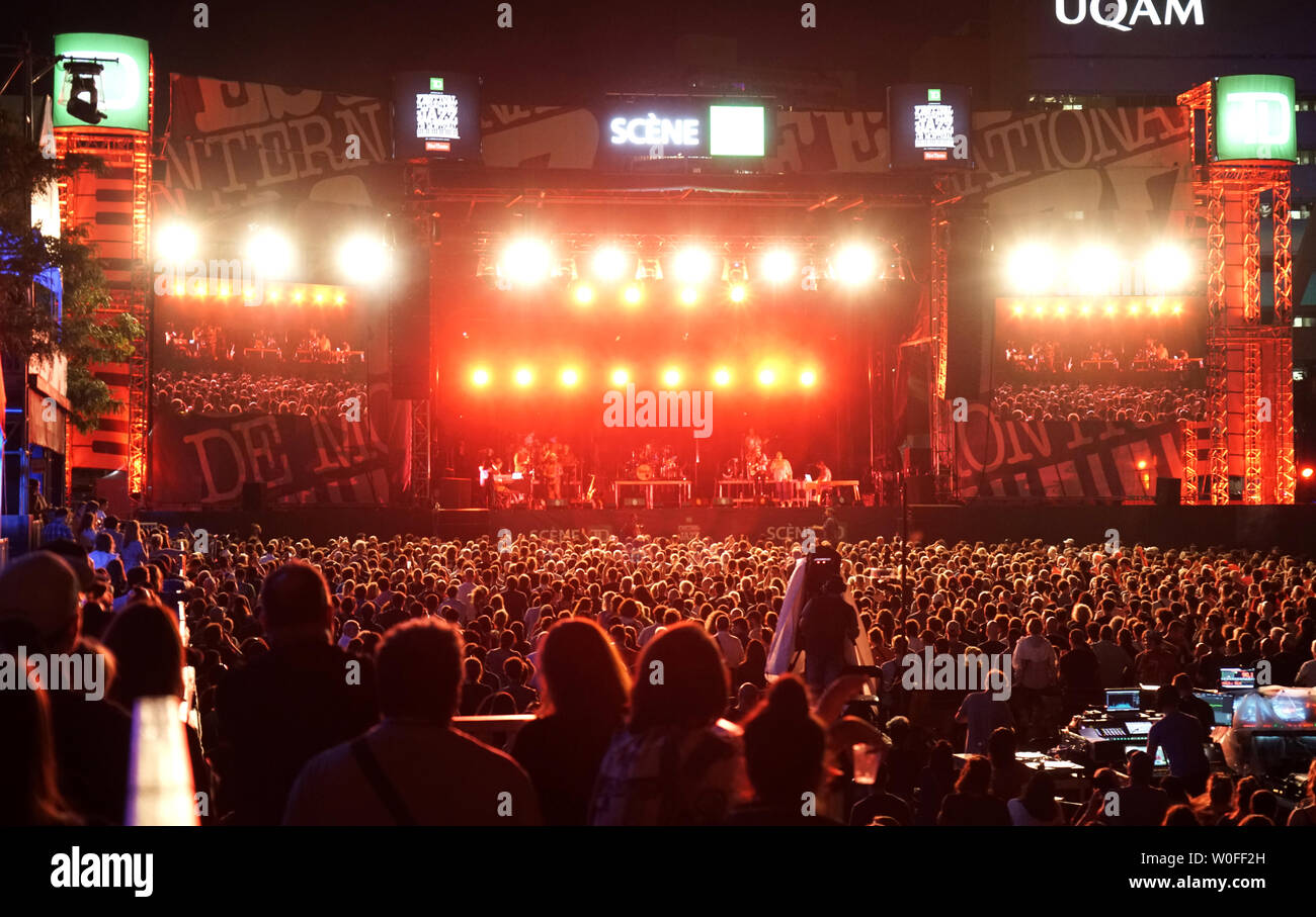 Montreal, Canada,26 giugno 2019.apertura notturna del Montreal Jazz Festival di Montreal, Quebec, Canada.Credit:Mario Beauregard/Alamy Live News Foto Stock
