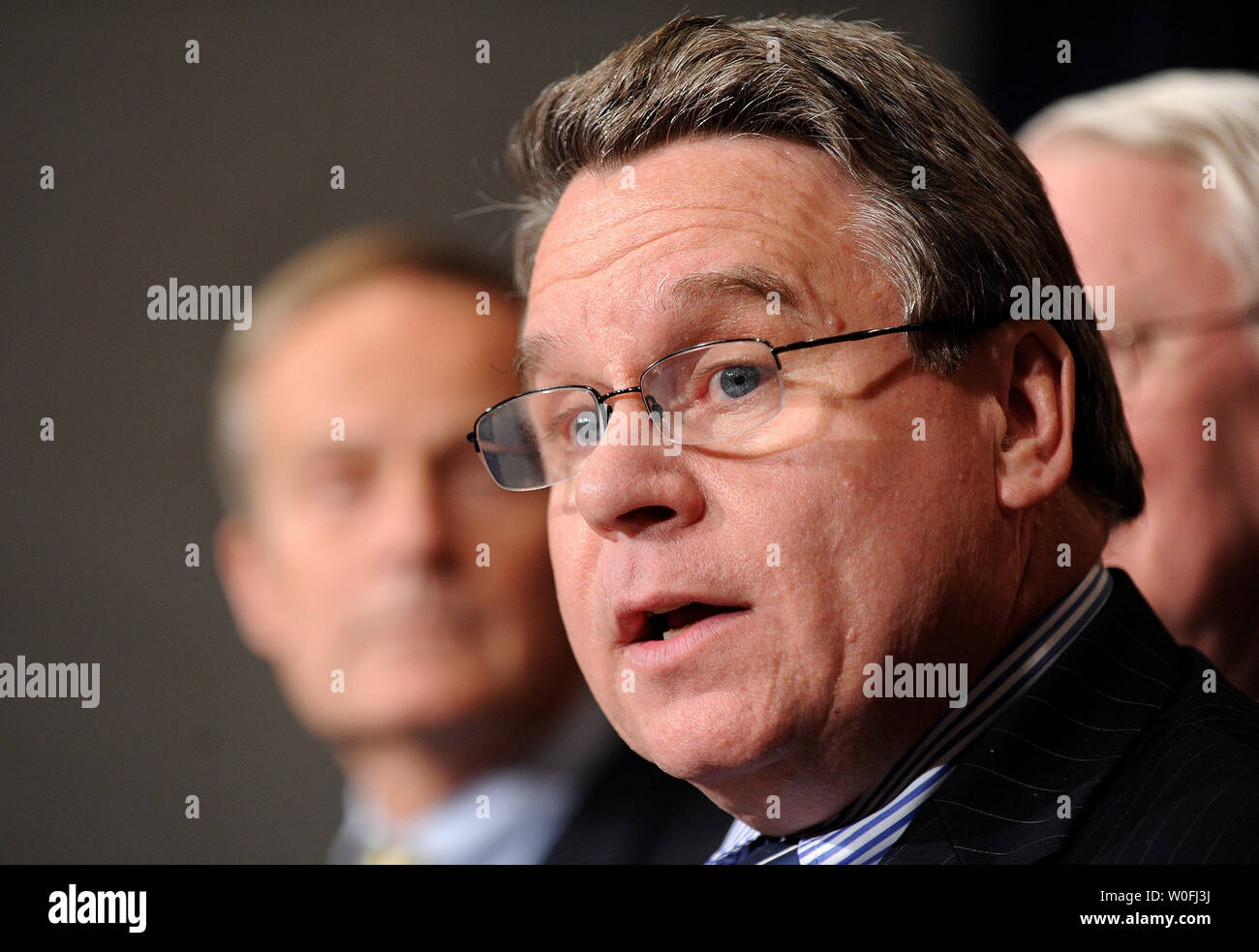 Sost. Chris Smith (R-NJ) parla di aborto e di cura per la salute legge di riforma del Campidoglio di Washington il 21 marzo 2010. UPI/Kevin Dietsch Foto Stock