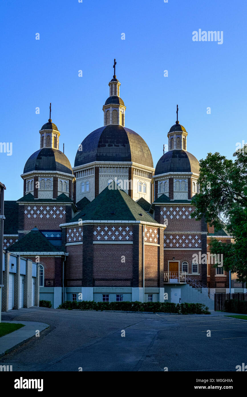 Chiesa cattolica Ucraina di San Josaphat, Edmonton, Alberta, Canada Foto Stock