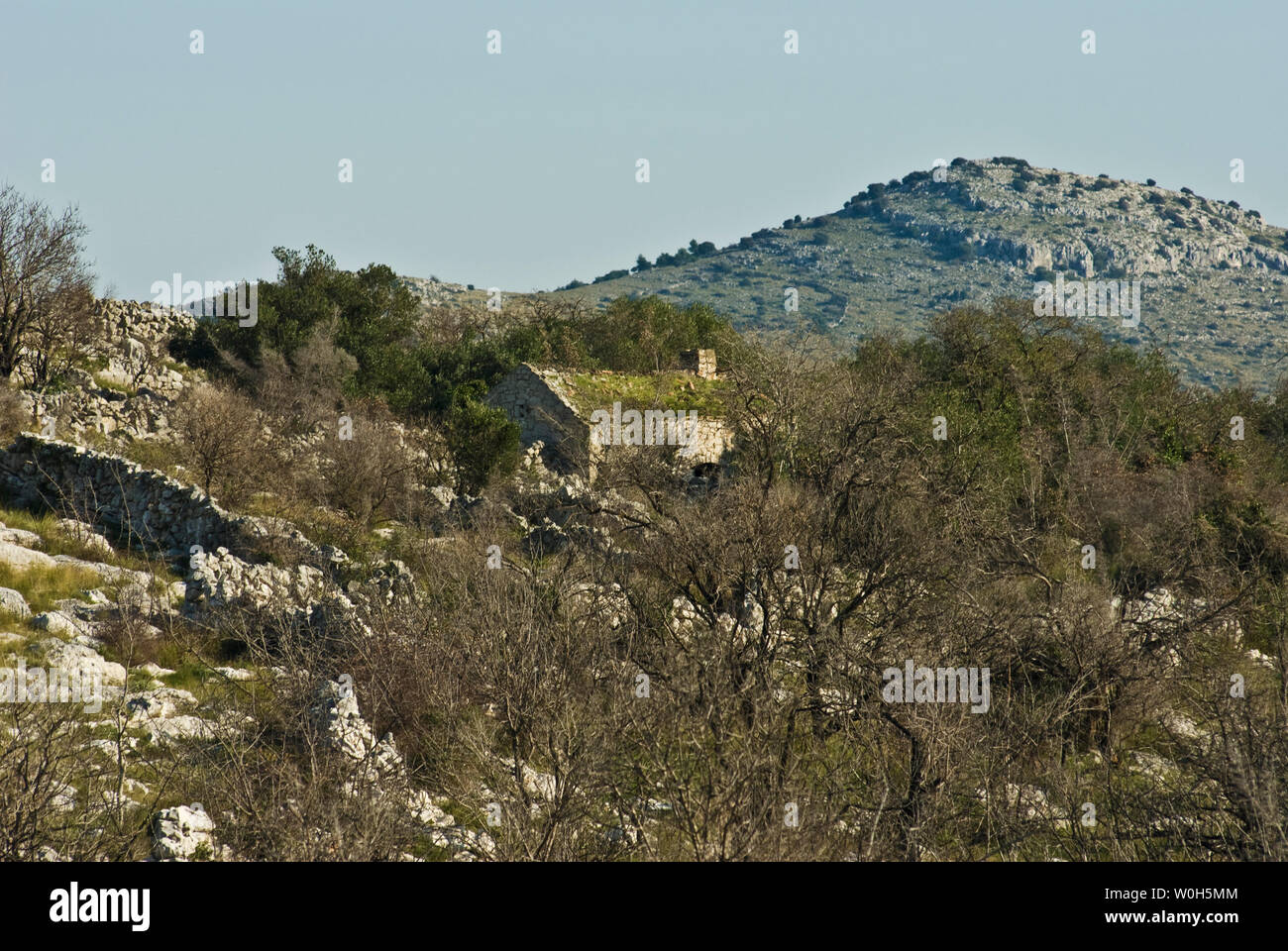 Parco nazionale di Kornati. Panorama del paesaggio. La Croazia. Foto Stock