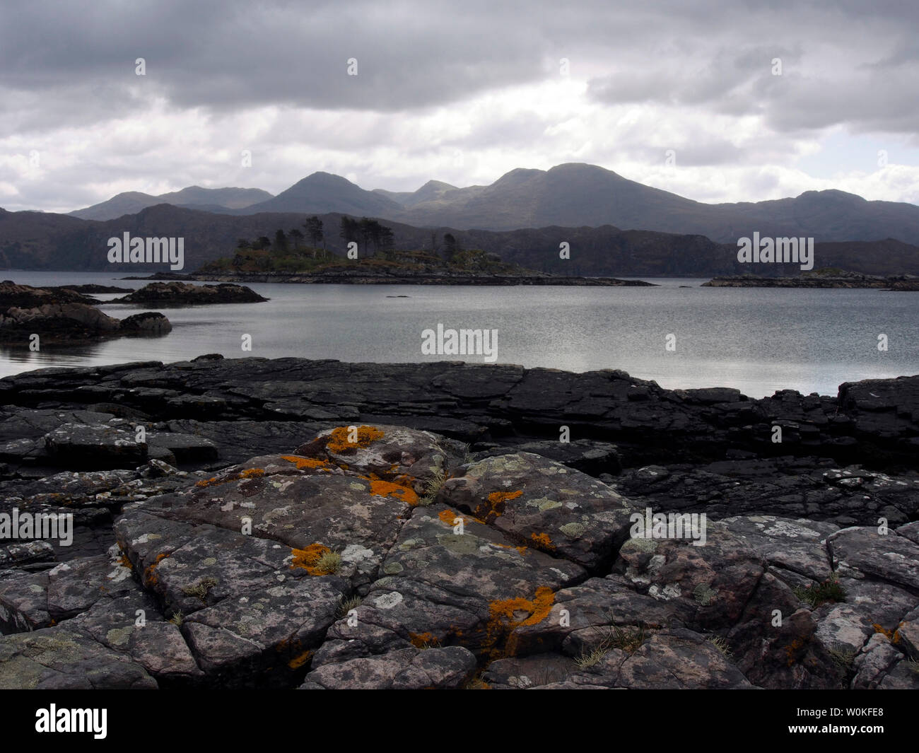 Loch nan Uamh vicino Arisaig, Scozia Foto Stock