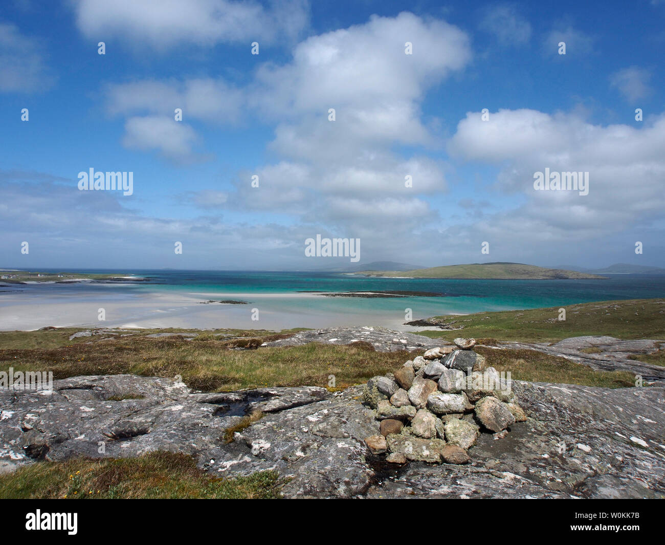Orasaigh isola di marea, nel nord della barra, Scozia Foto Stock