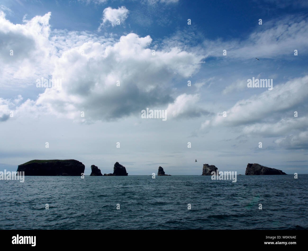 Pile di Ramna da Gruney, Shetland Scozia Scotland Foto Stock