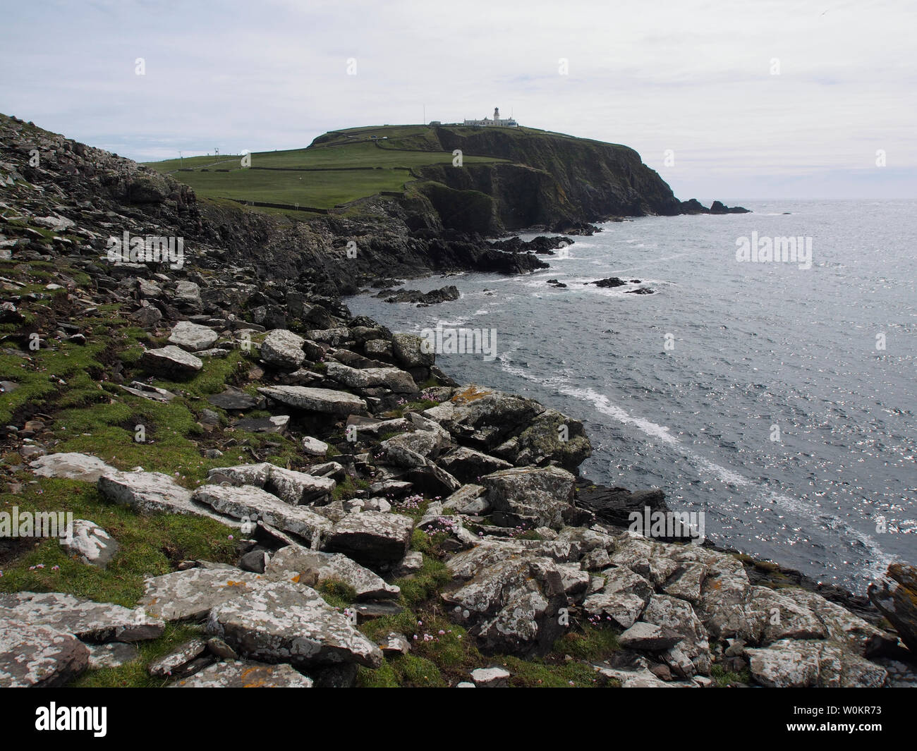 Faro, Sumburgh head, Shetland Foto Stock