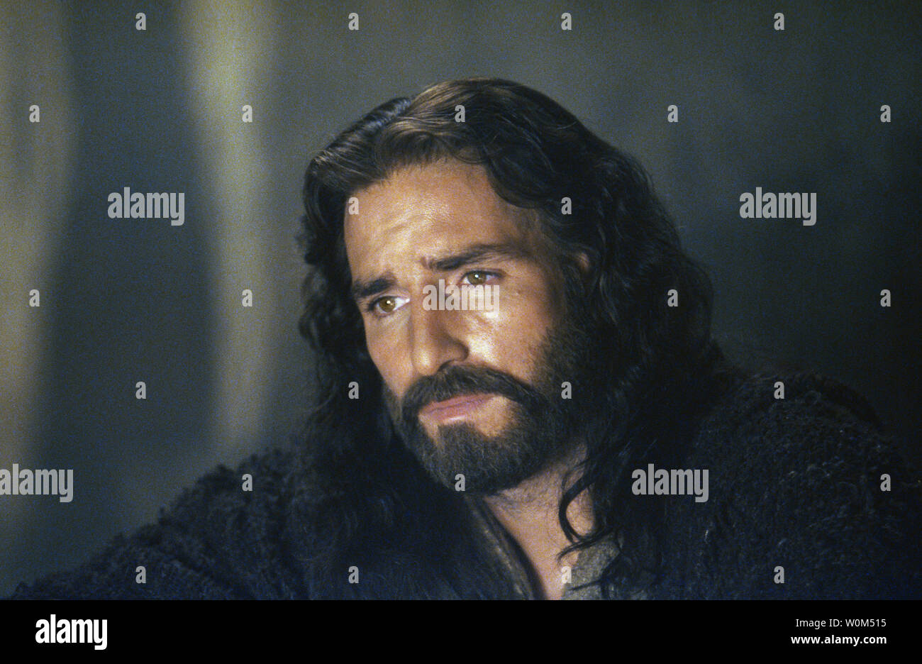 Gesù (Jim Caviezel) in una scena di La passione di cristo mel gibson controverso film di nuovo circa le ultime dodici ore della vita di Cristo. Carica critica il film è anti-semita e graficamente violenti. (UPI foto/Philippe Antonello/Newmarket Films) Foto Stock