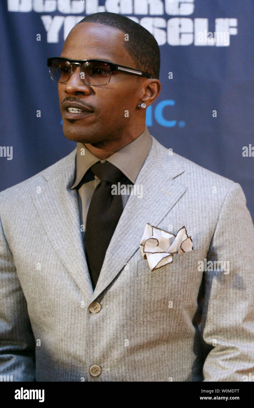 Jamie Foxx arriva a dichiarare se stessi " rinascita della cittadinanza' inaugurazione Kick-off evento su 18 Gennaio 2009 presso il Renaissance Washington Hotel di Washington DC. (UPI foto/Arianne Teeple) Foto Stock