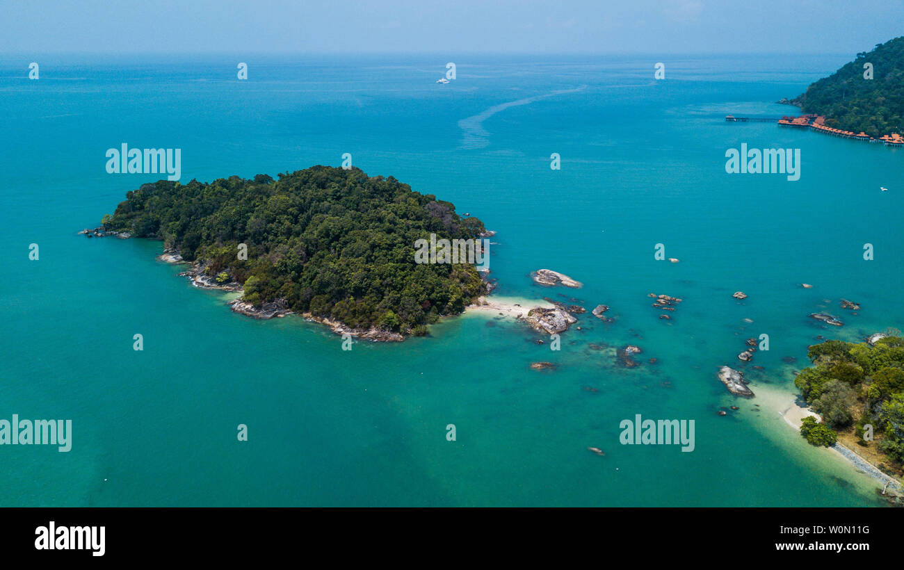 Isola di Smeraldo di Langkawi, Malesia Foto Stock