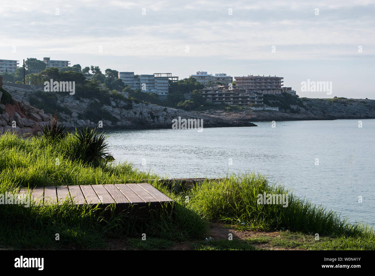 Alcuni appartamenti nella costa di Salou. Destinazione di viaggio in Catalogna, Spagna Foto Stock