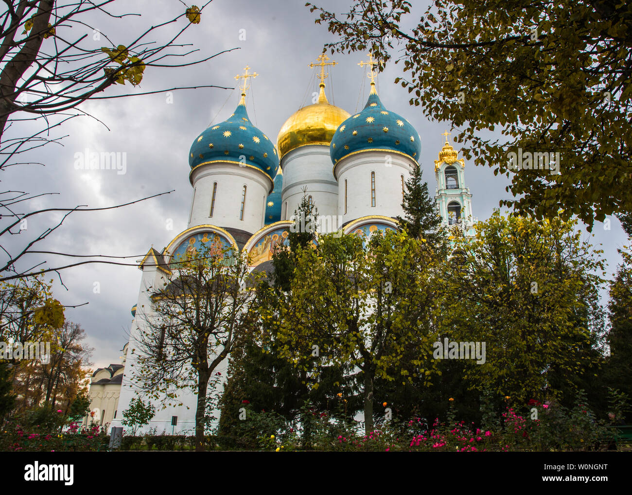 Ortodossi città santuario di Sergeyev Foto Stock