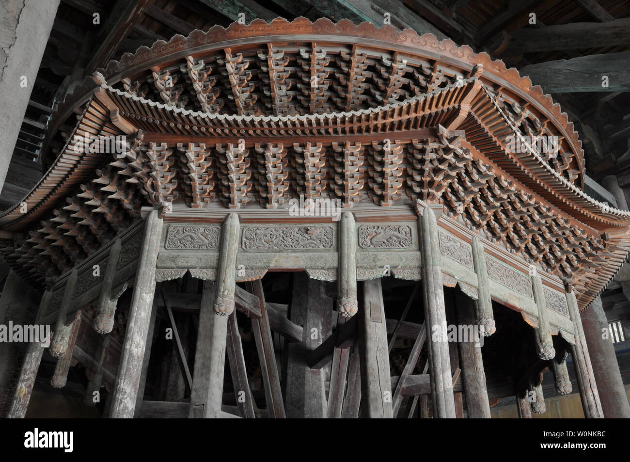 L Hebei Zhengding Longxing tempio tibetano cabinet Sutra rotante padiglione tibetano Foto Stock