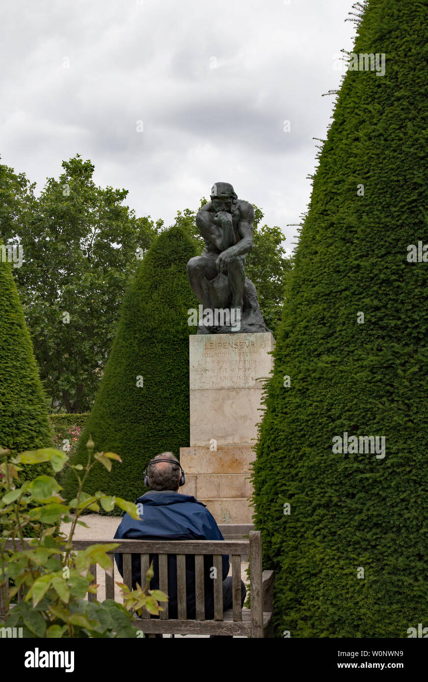 Sculture nel giardino al Museo Rodin Parigi Francia Foto Stock