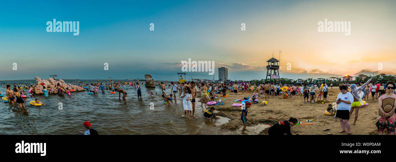 Città spiagge di sabbia Foto Stock