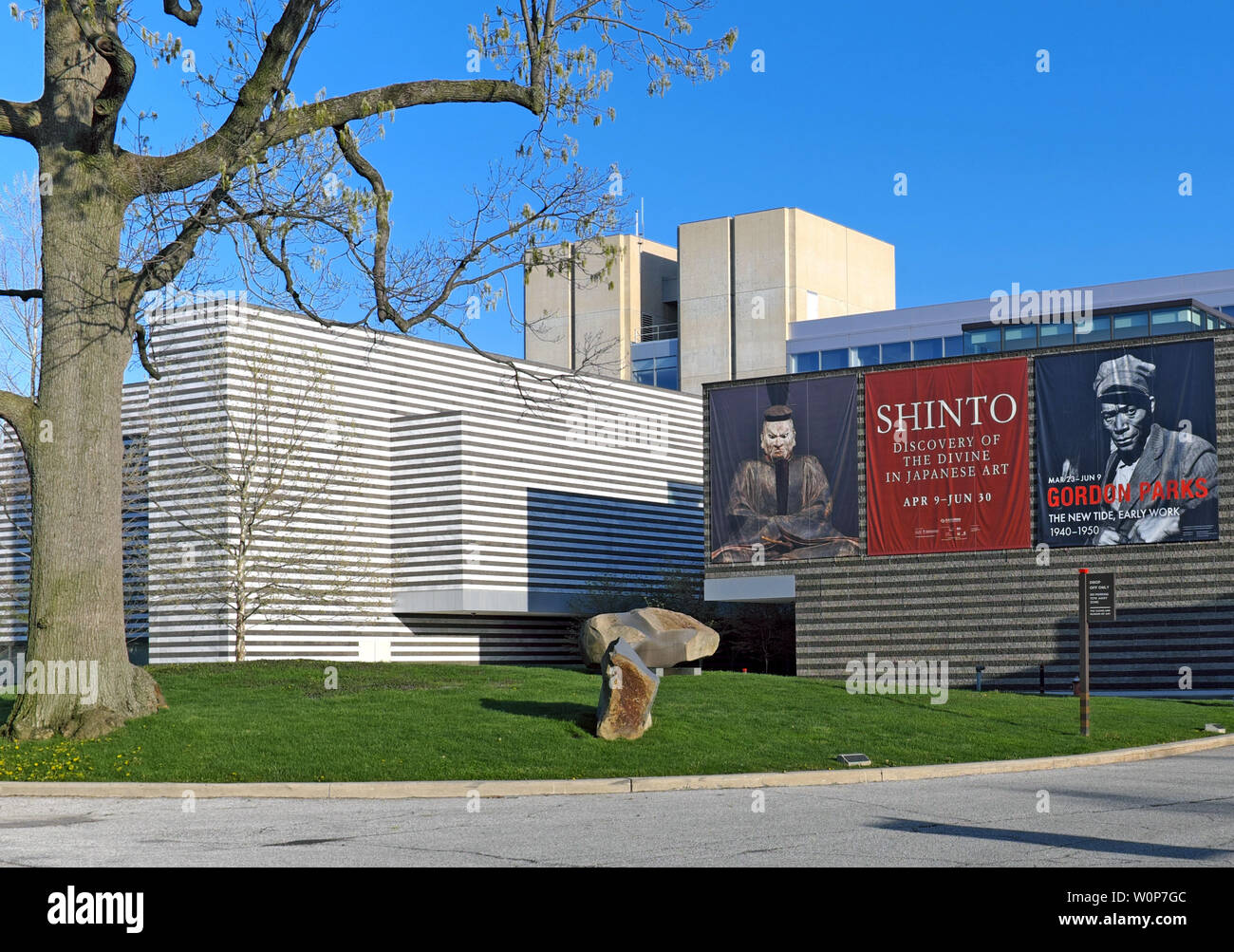 Il Cleveland Museum of Art nel distretto di Wade Park di Cleveland, Ohio, Stati Uniti. Foto Stock